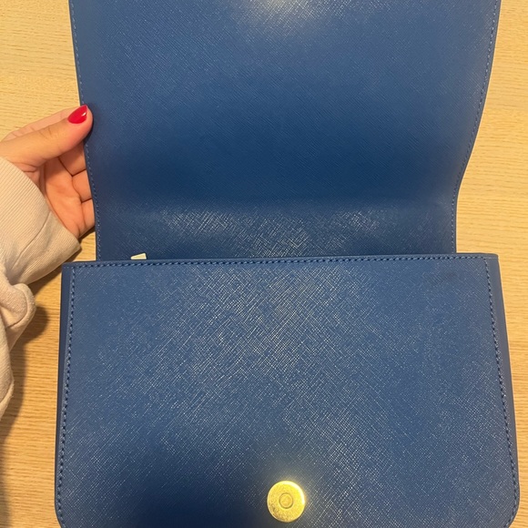 Tory Burch Blue Crossbody Leather Bag - Picture 6 of 6